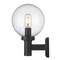 Z-Lite Laurent Outdoor Wall, 1-Light, 8 In.W x 9 In.L x 12.5 In.H, Black/Clear Seedy 599M-BK - alternate 3